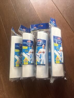 Lot Of 4 Mr. Clean Magic Eraser Blue & White Roller Mop Refill Free Shipping